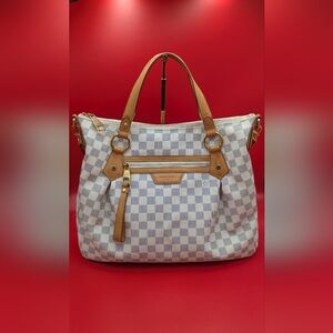 LV Damier Azur Evora Bag